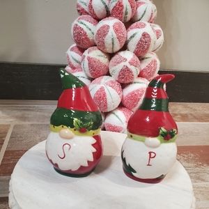 Holiday Gnome Salt & Pepper Shaker Set